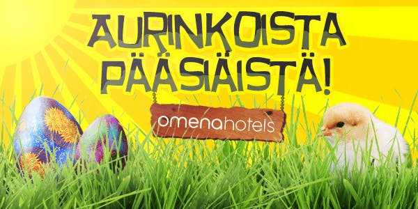 Omena Hotellit toivottaa aurinkoista pääsiäistä!