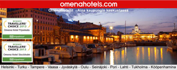 Omena-hotellit aina kaupungin keskustassa