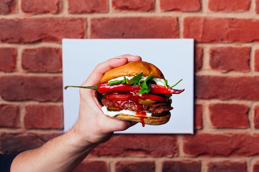 Bun2Bun lihaton hampurilainen