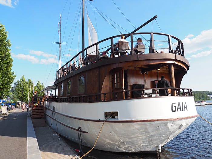 Ravintolalaiva Gaia Jyväskylän satamassa