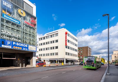 Jyväskylän Omena-hotellin julkisivu