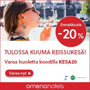 Omena-hotellin kesätarjous -20 %