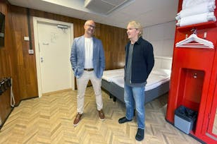 Erno Launo ja Dani Nukarinen Omenan huoneessa